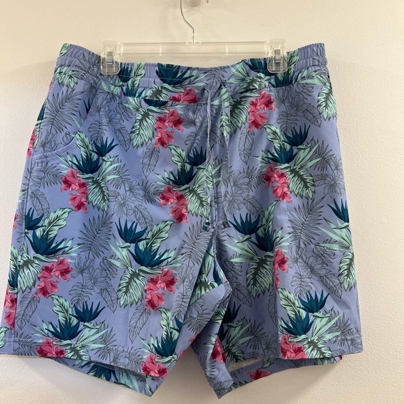 Duluth Trading Co Women XL Blue Hawaiian Patterned Pier Genius Board Short kk. - Picture 12 of 15